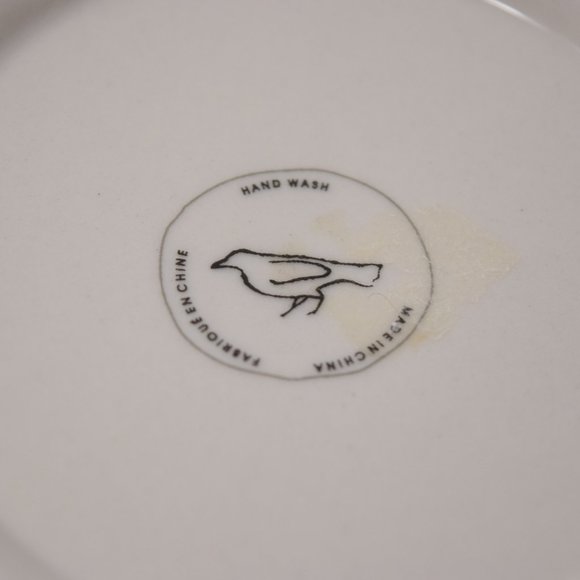 Anthropologie Mug E Initial Gold Trim Shaving Cup Monogram Typeface Boho 14 oz - Picture 12 of 16